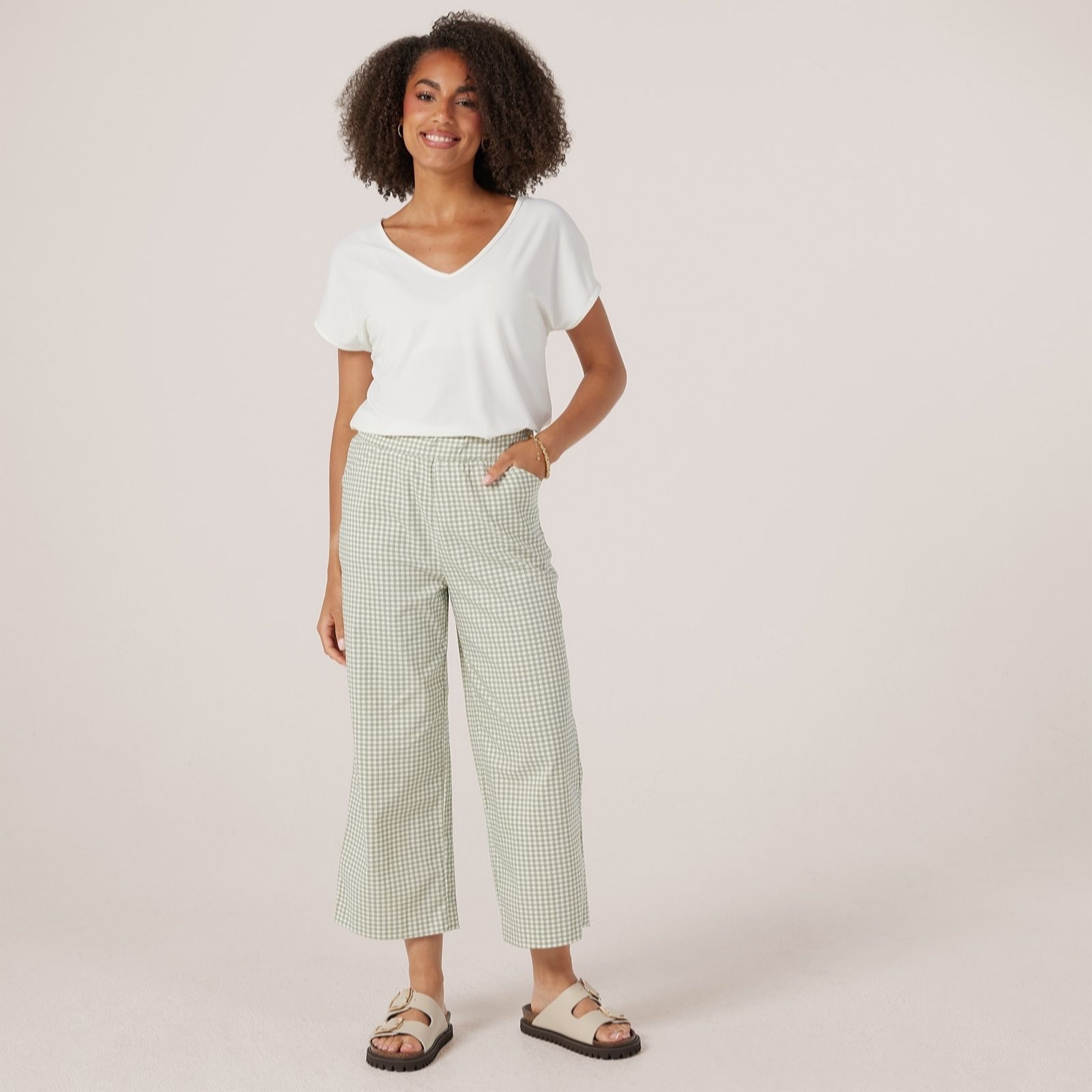 Kim & Co Soft Millennium Harper Straight Cropped Standard Trousers