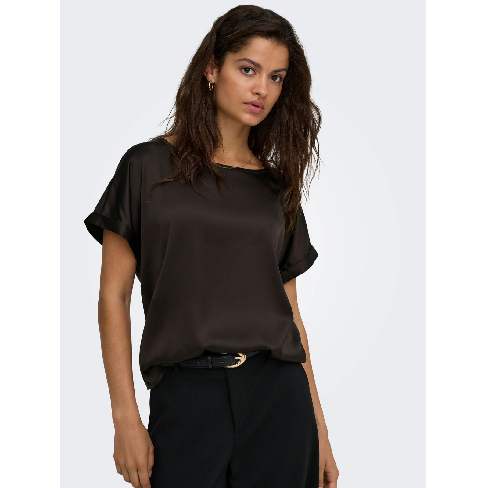 JDY Fifi Satin Front Top
