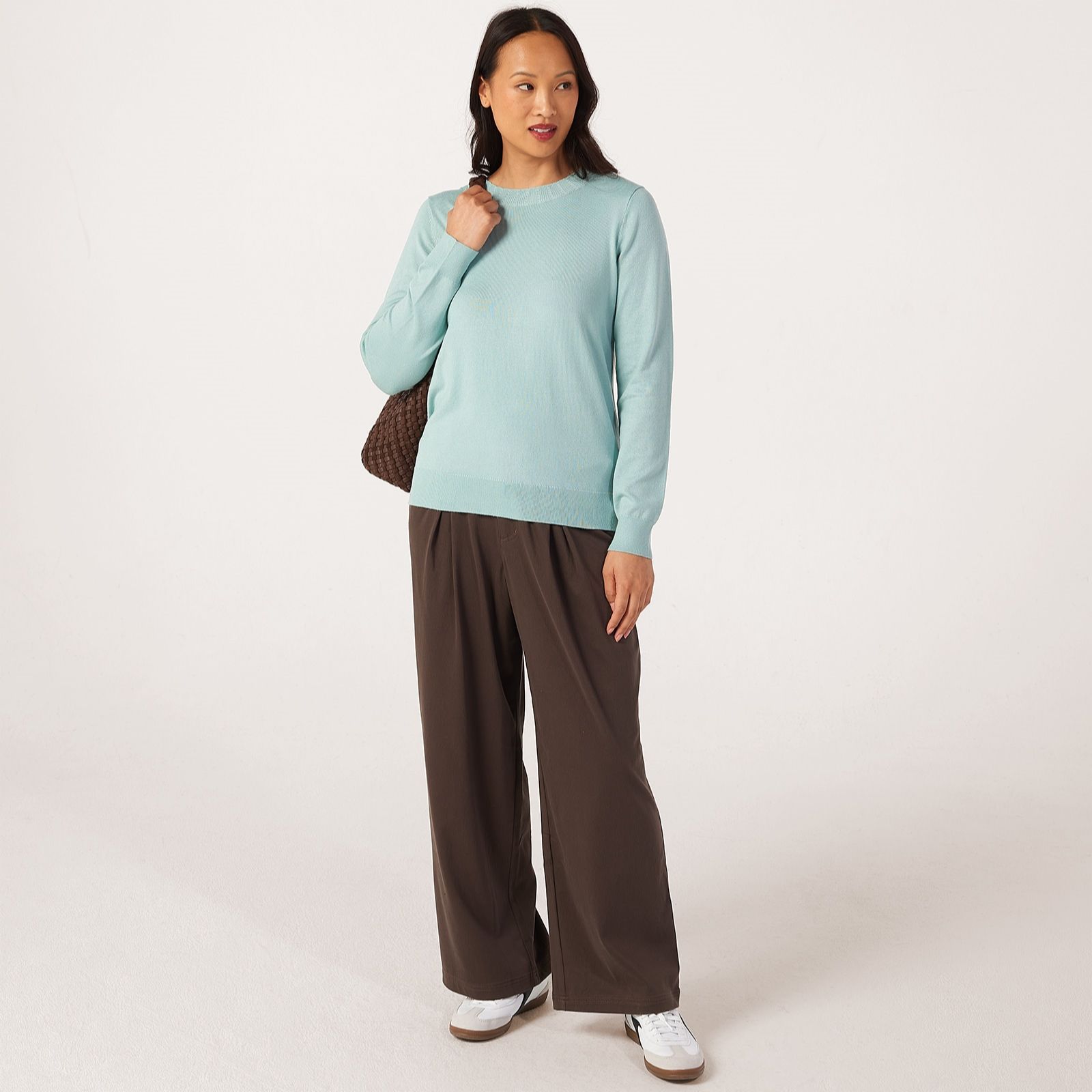 Denim & Co. Essential Crew Neck Jumper