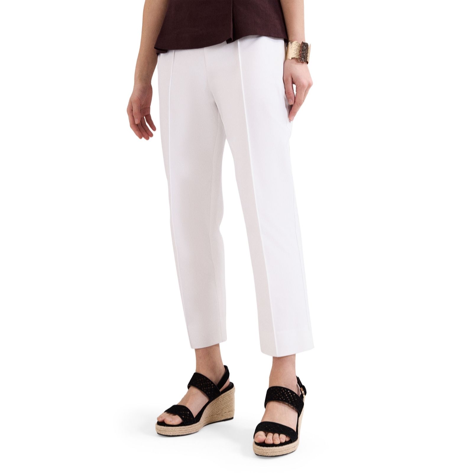 Phase Eight Miah White Stretch Waist Trouser