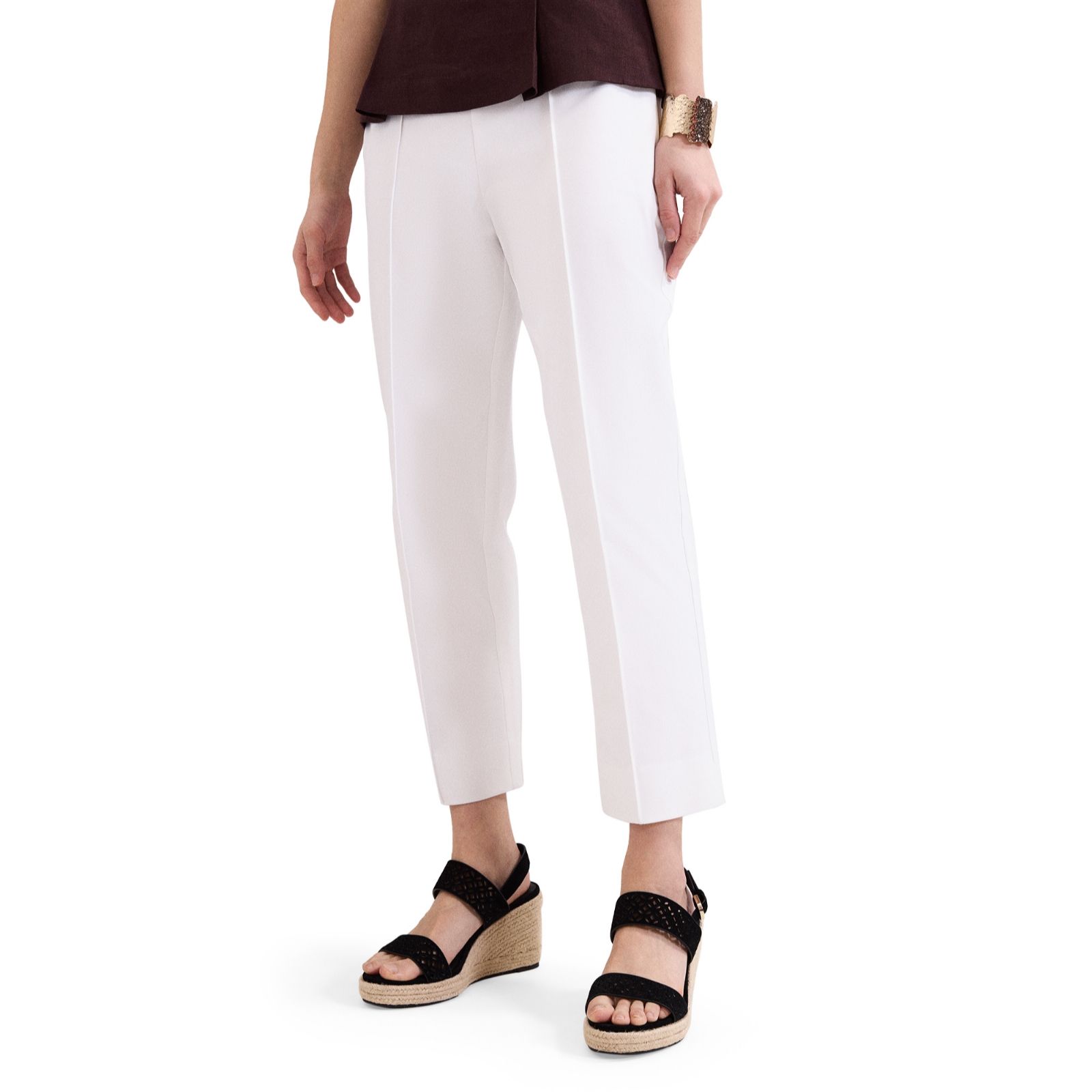 Phase Eight Miah White Stretch Waist Trouser