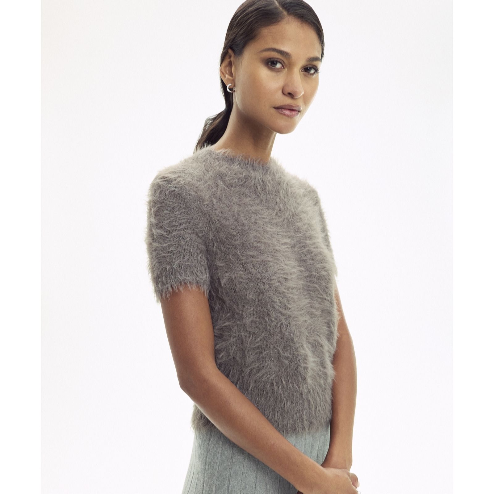  ELLE Get The Look Fuzzy Jumper