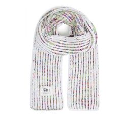 ICHI Anil Ribbed Knitted Scarf