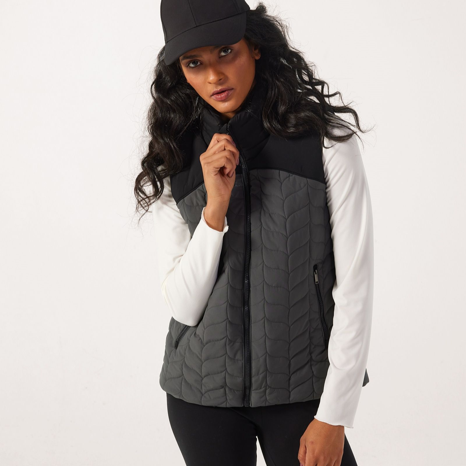 Centigrade Zip up Quilted Gilet - QVC UK