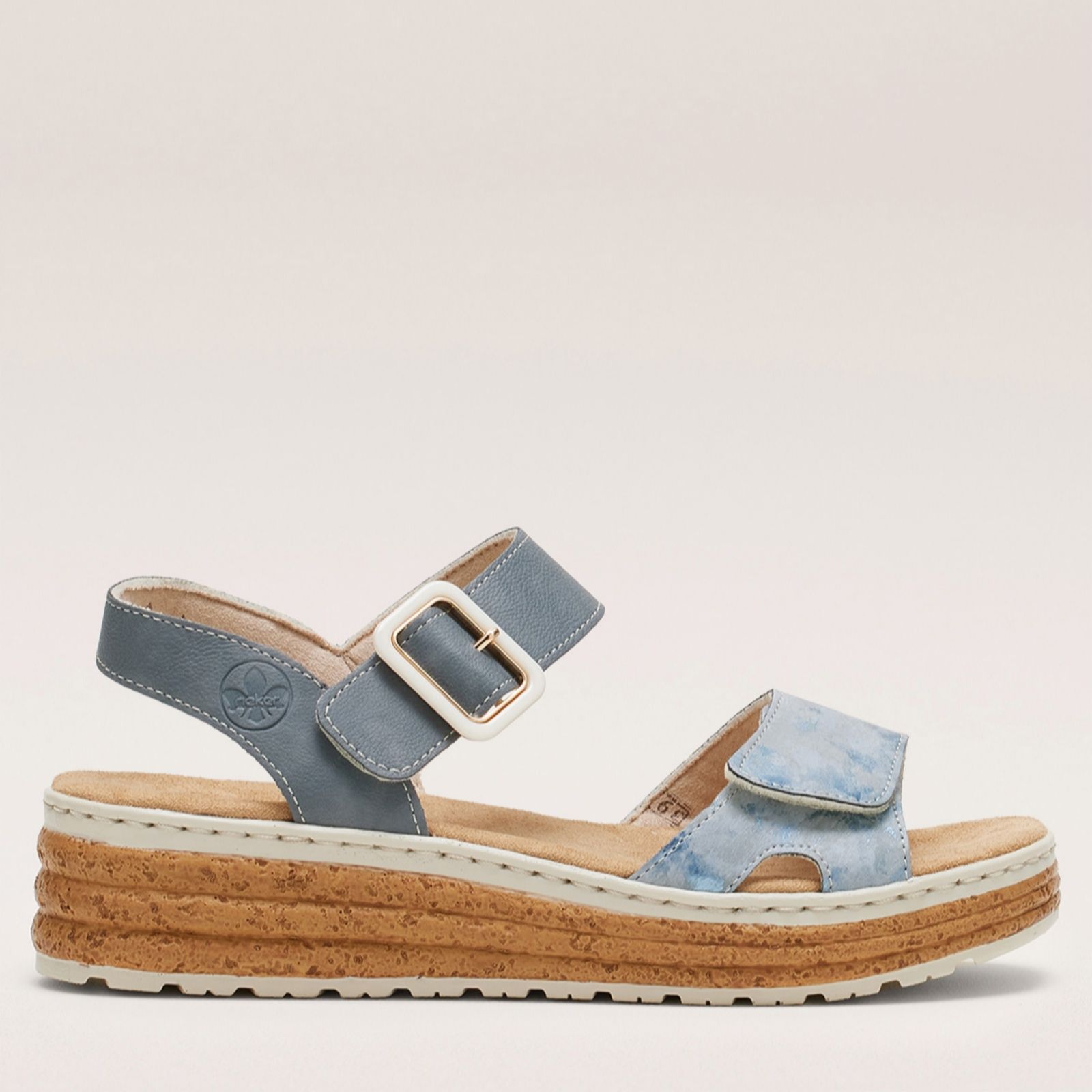 Rieker Double Strap Flatform Sandal