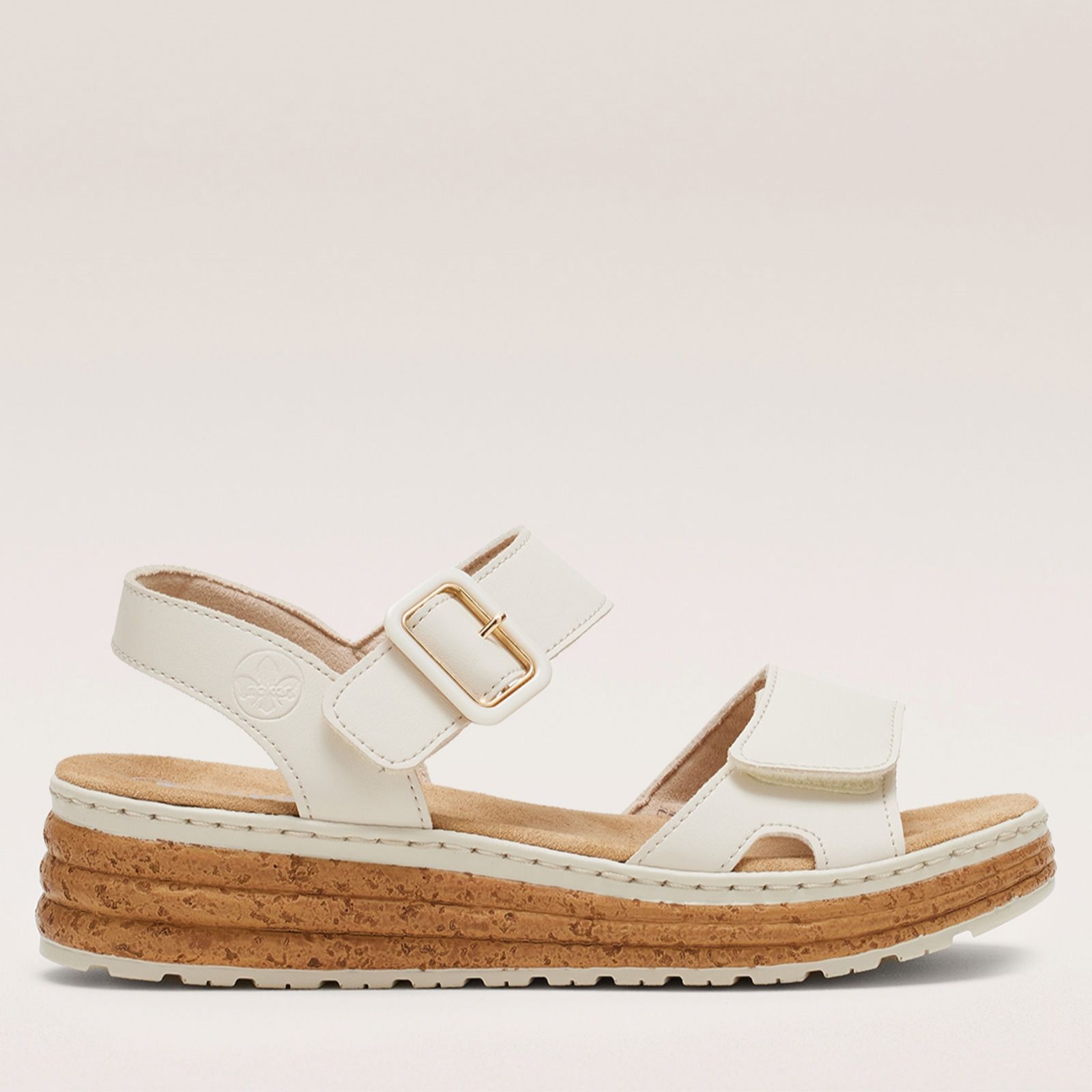 Rieker Double Strap Flatform Sandal