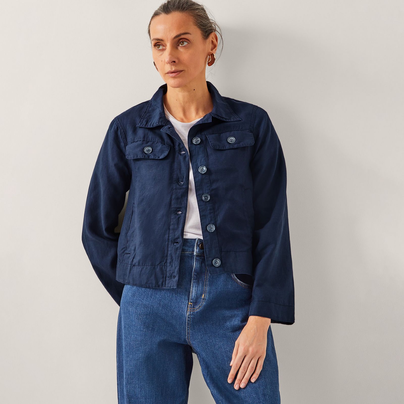 Monsoon Lenny Linen Jacket