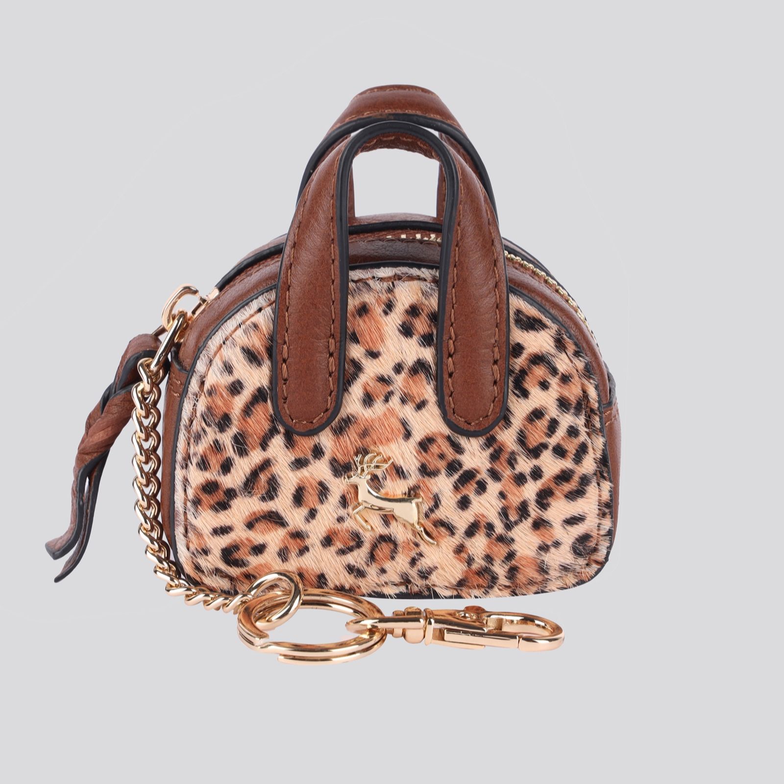 Ashwood Leather Mini Handbag Charm