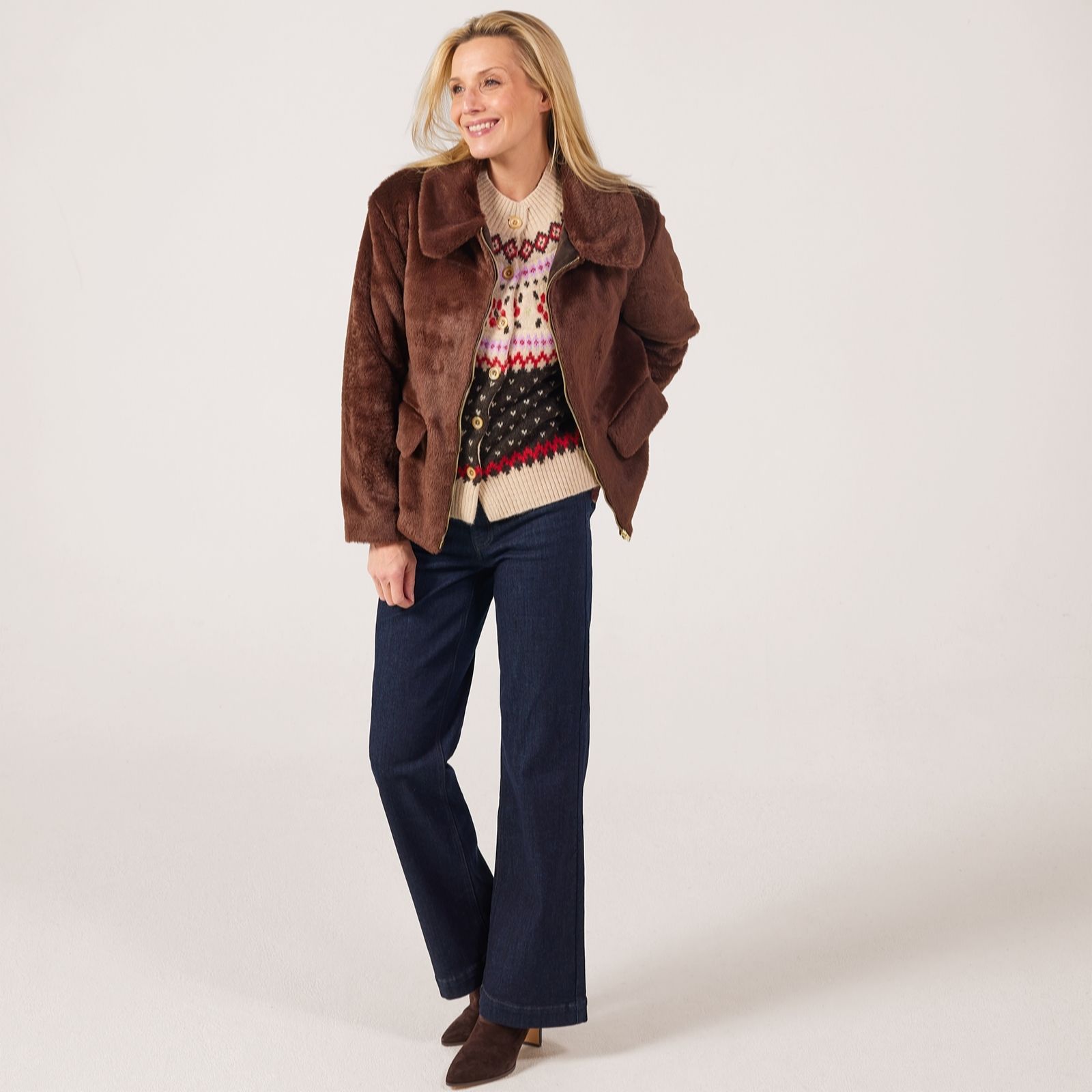 Helene Berman Super Soft Faux Fur Coat