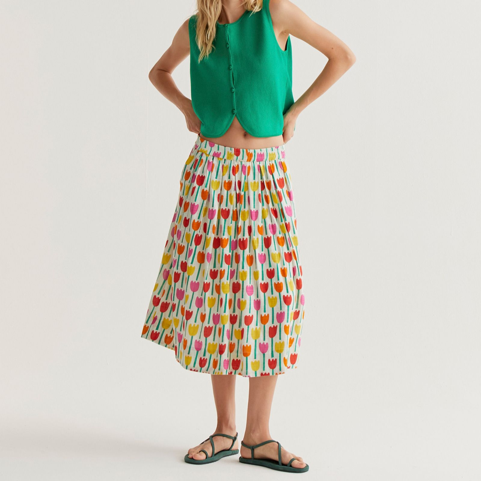 Compania Fantastica Tulipa Midi Skirt