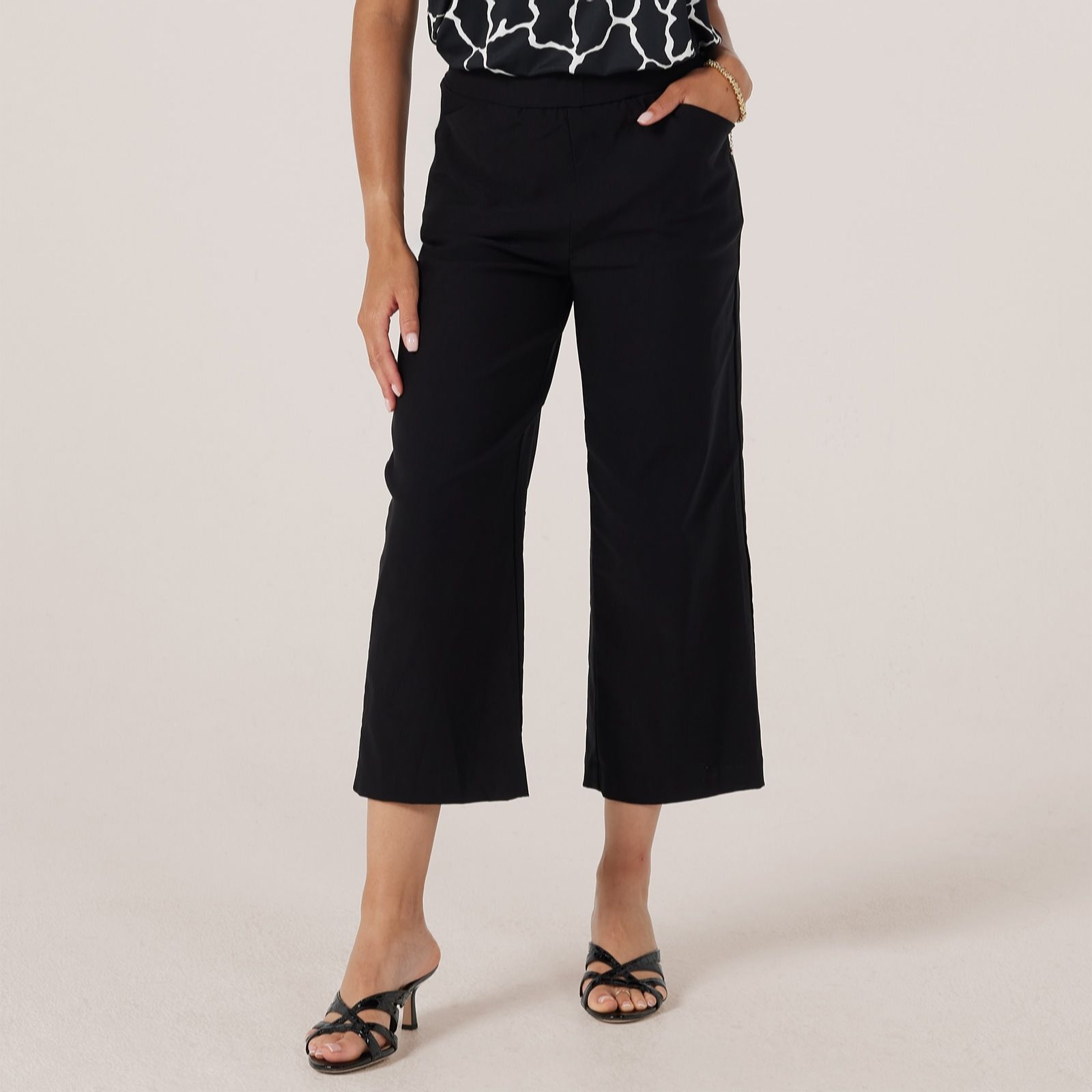 Kim & Co Soft Millennium Harper Straight Cropped Petite Trousers