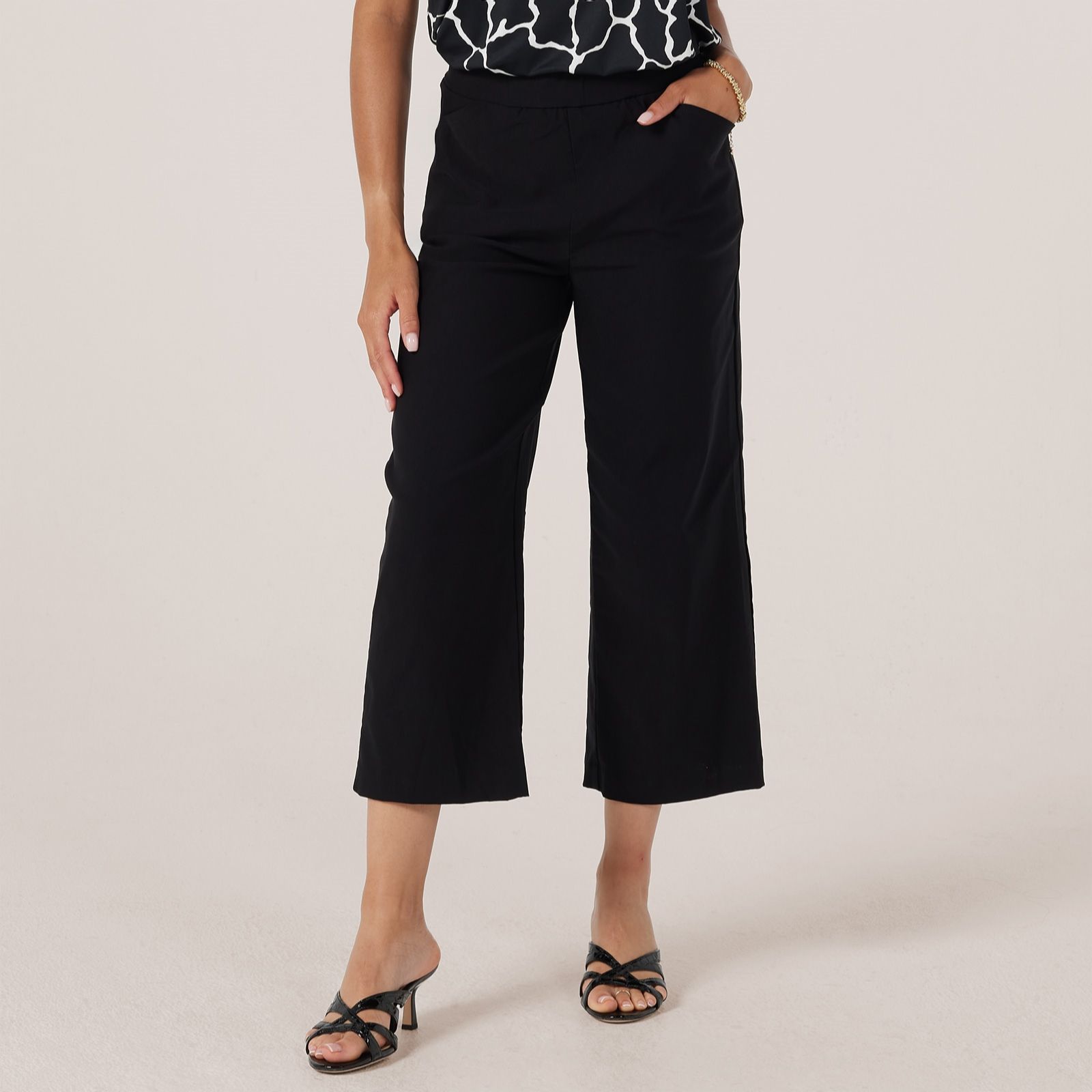 Kim & Co Soft Millennium Harper Straight Cropped Petite Trousers