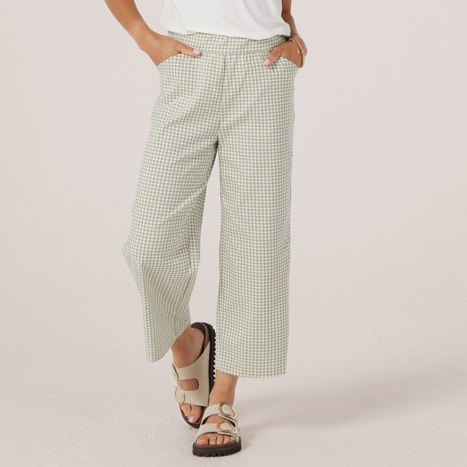 Kim & Co Soft Millennium Harper Straight Cropped Petite Trousers