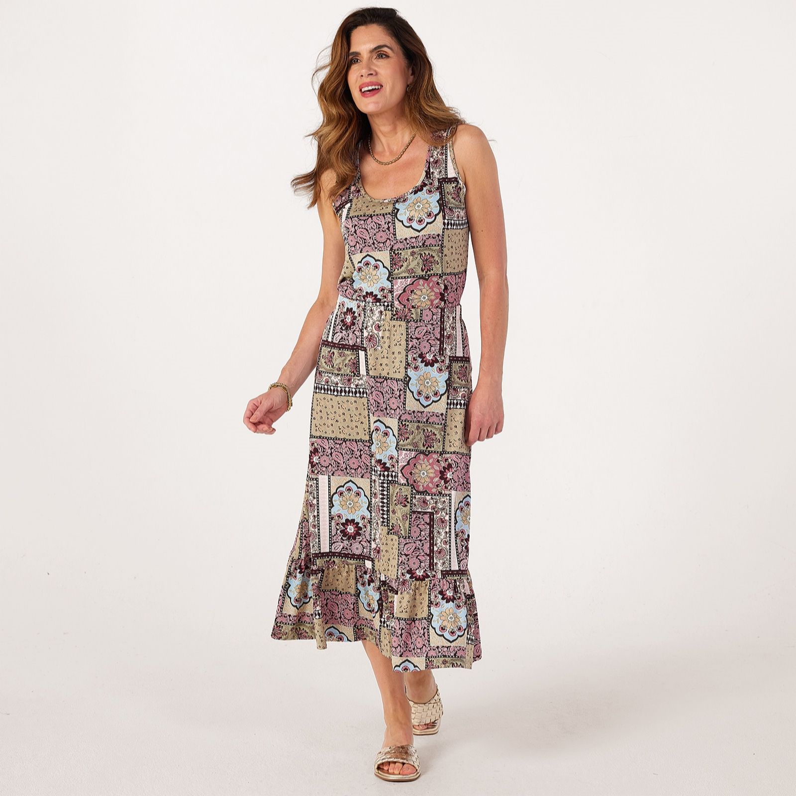Kim & Co Printed Brazil Jersey Long Skirt