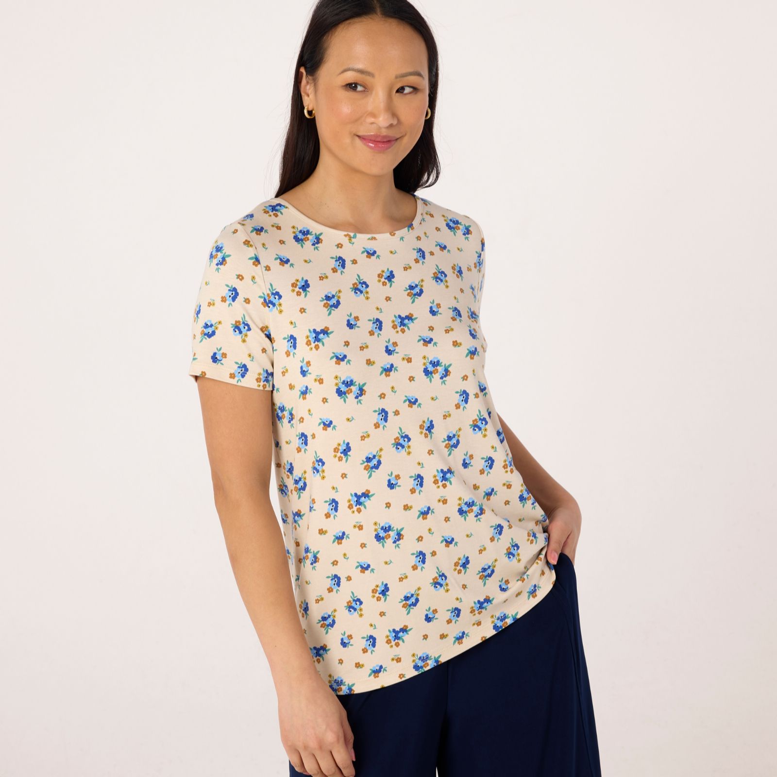 Kim & Co Viscose Jersey Short Sleeve T-Shirt
