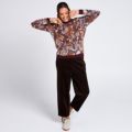 Denim & Co. Paisley Intarsia Knit Jumper