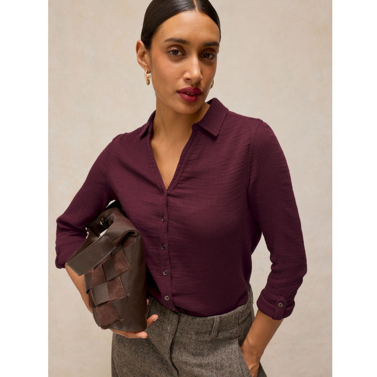 White Stuff Annie Double Cloth Shirt