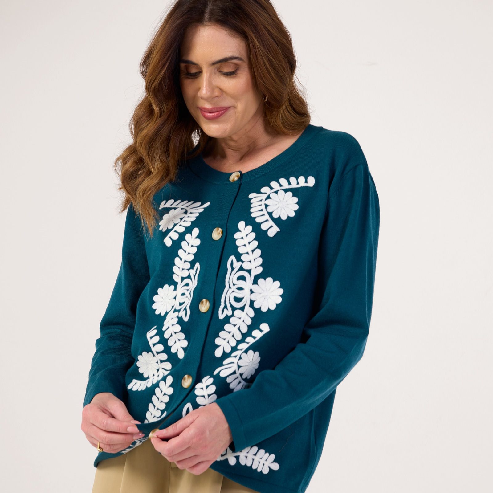 Izabel London Embroidery Cardigan