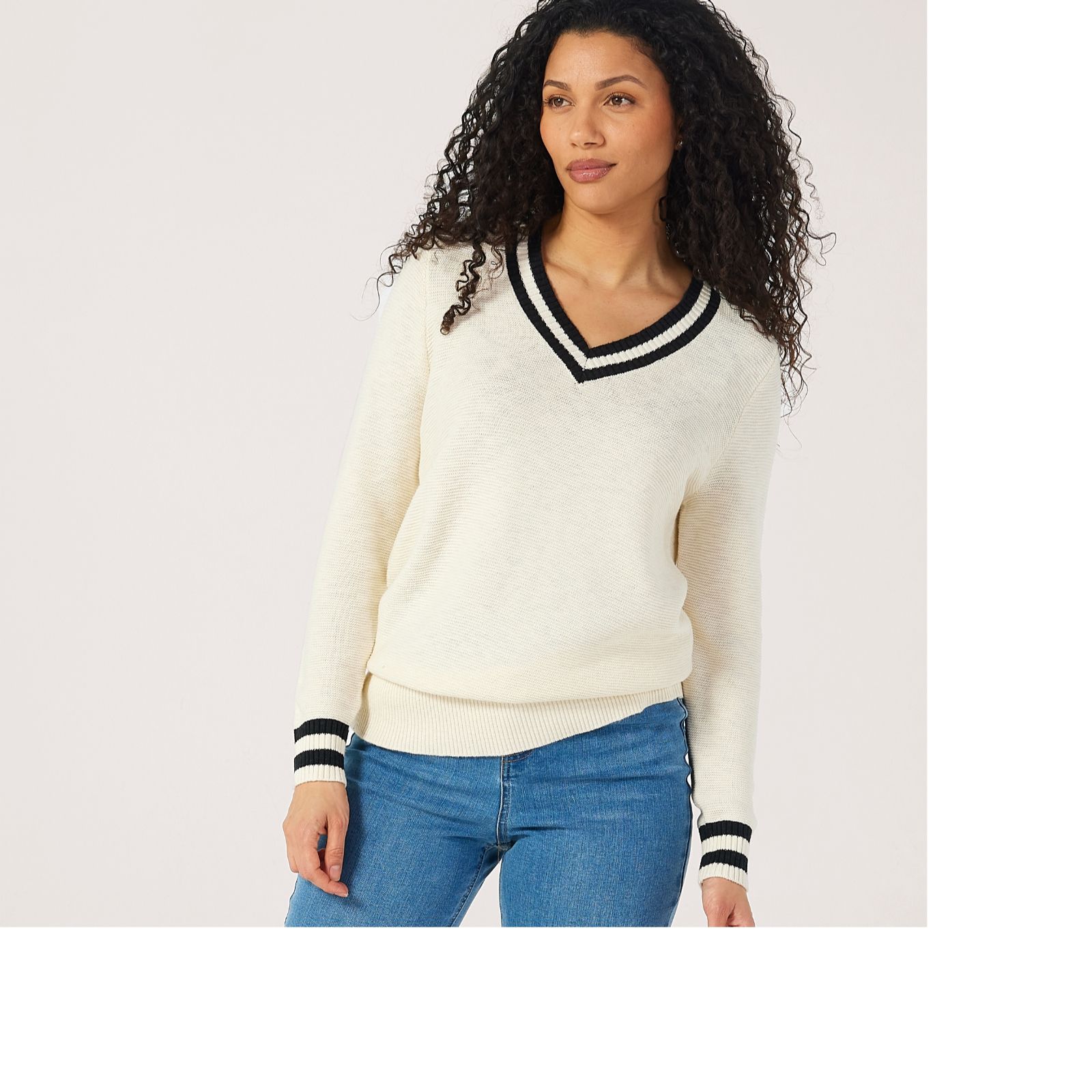 Ruth Langsford Summer Slub Cricket Jumper