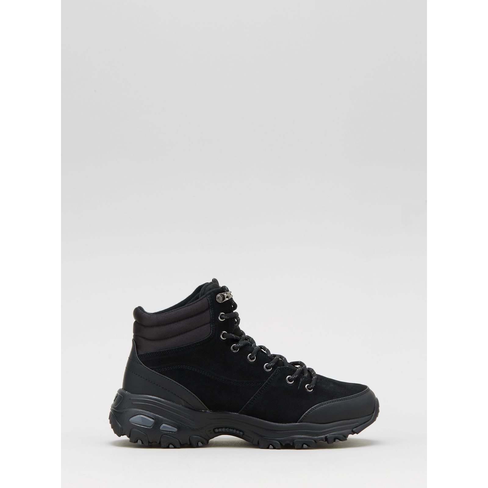 Outlet Skechers D'Lites Satin Collar Lace Up Boot