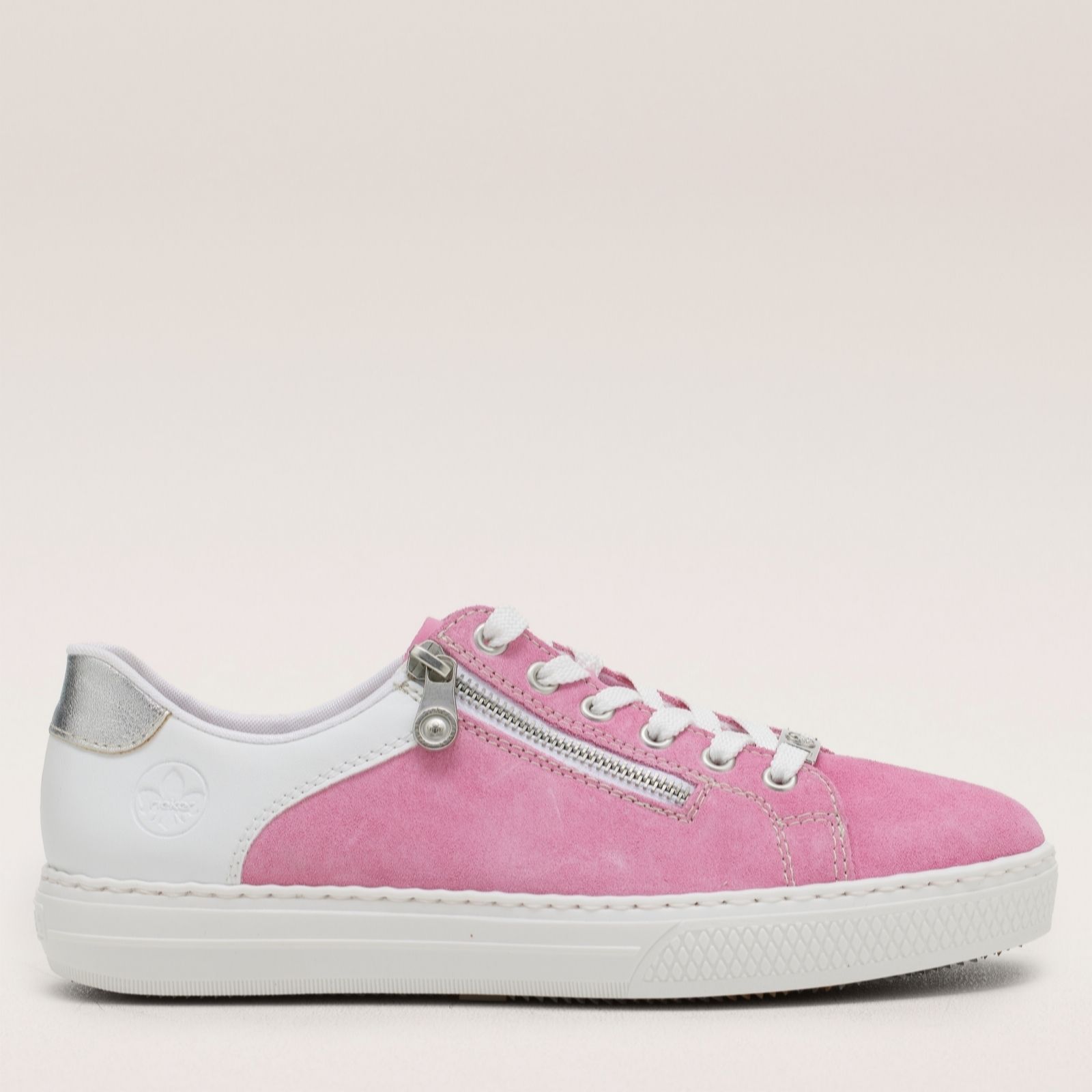 Outlet Rieker Leather Zip Trainer