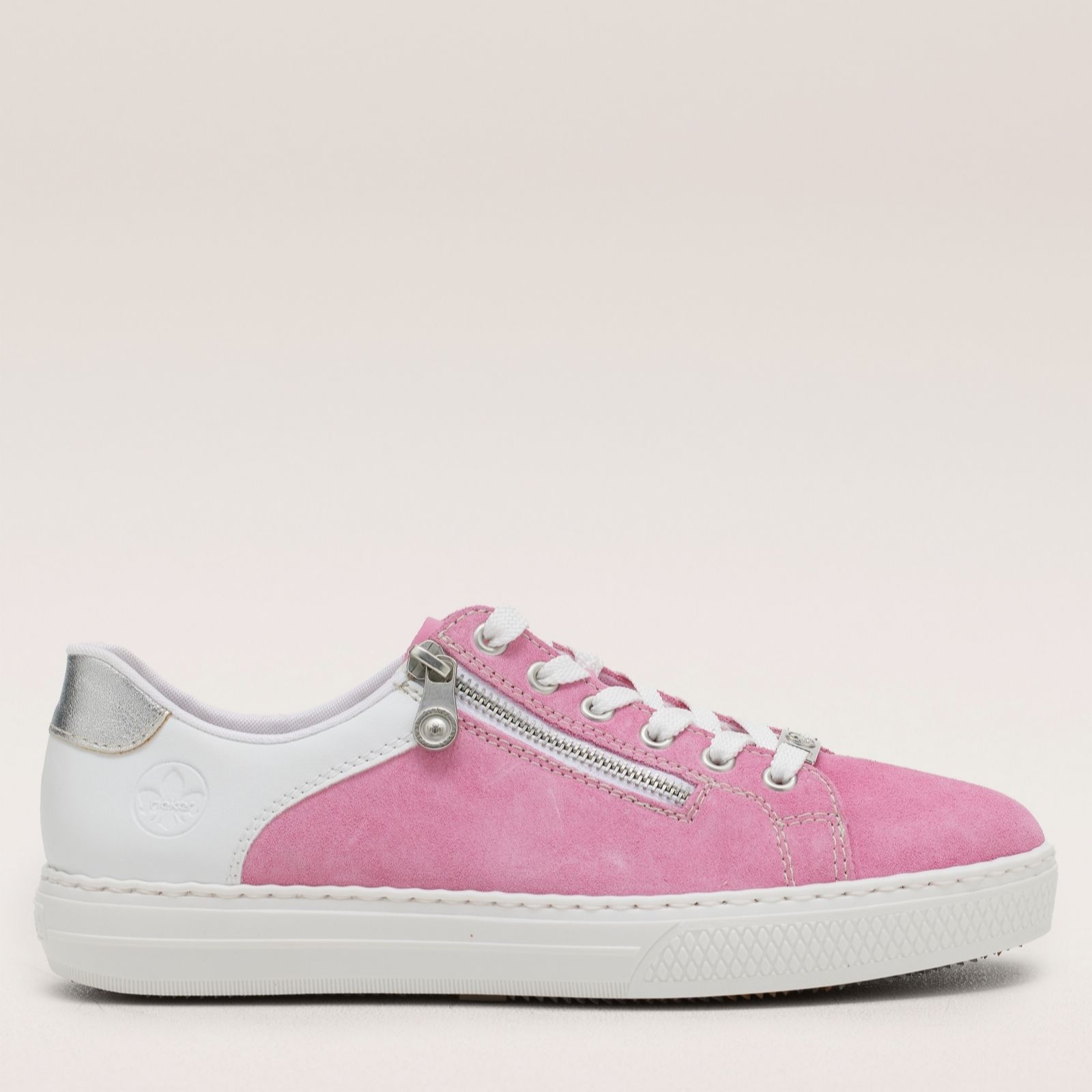 Outlet Rieker Leather Zip Trainer
