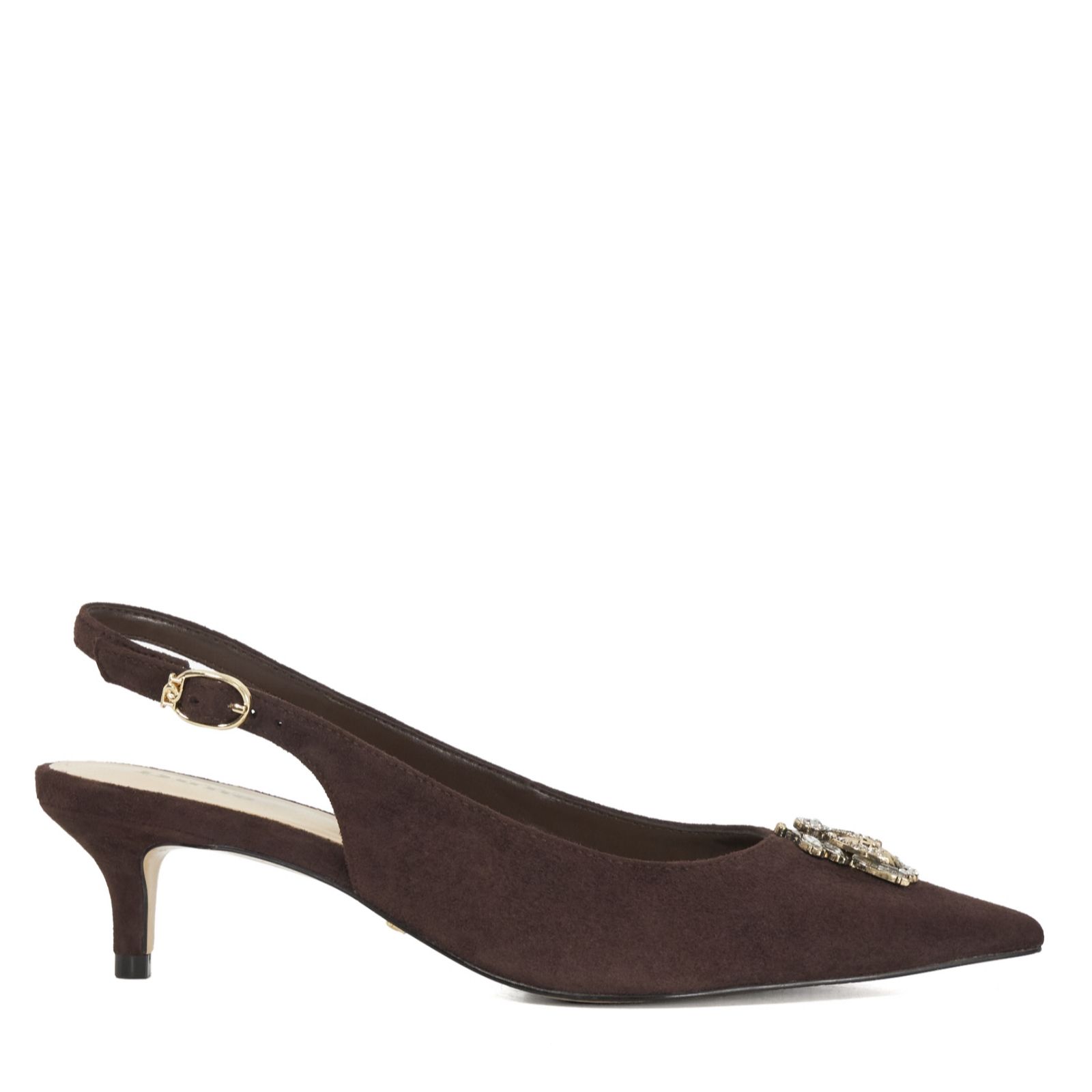 Dune London Context Bug Embllished Kitten Heel