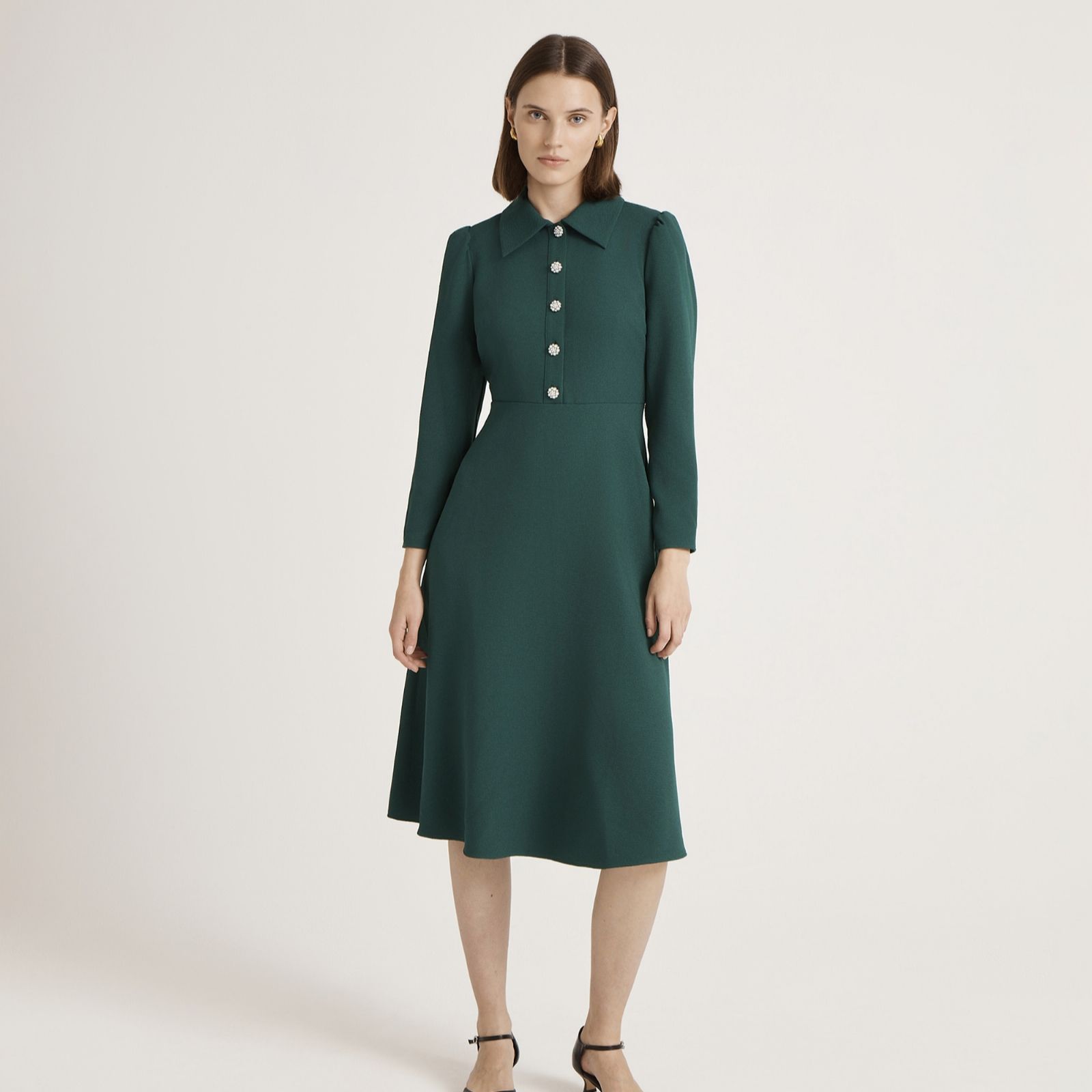 Finery London Lucia Rich Crepe Dress Standard