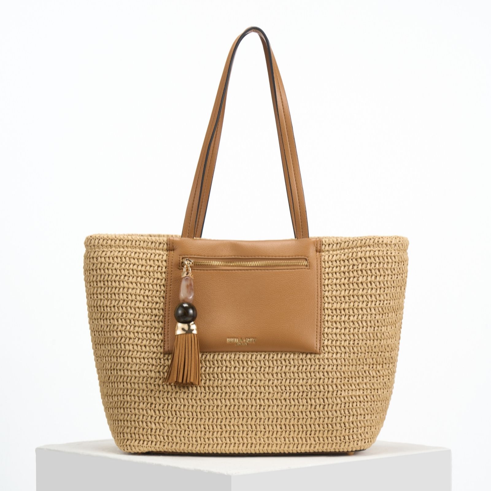  Luella Grey Catalina Large Casual Tote with Pouch