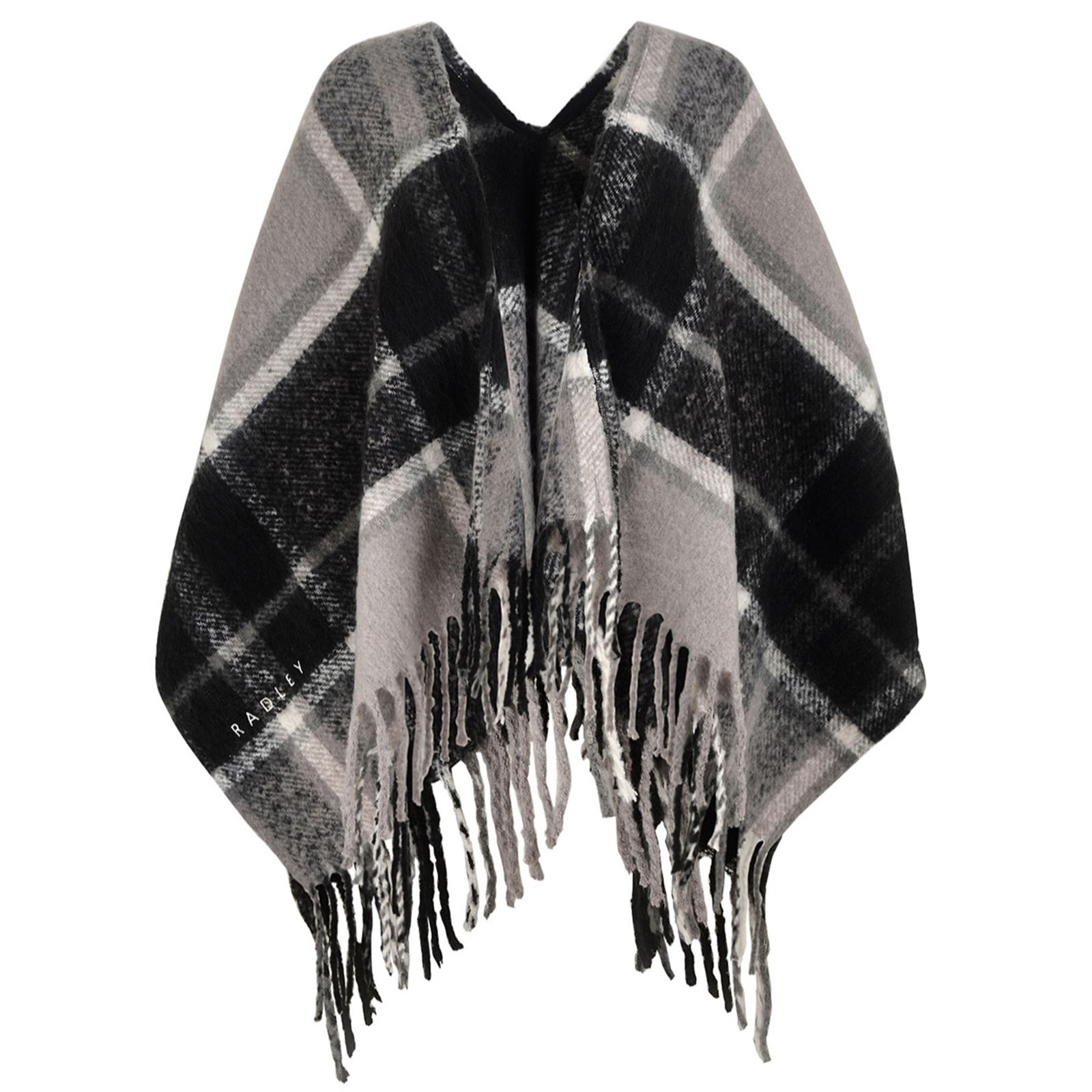 Radley Fluffy Check Poncho