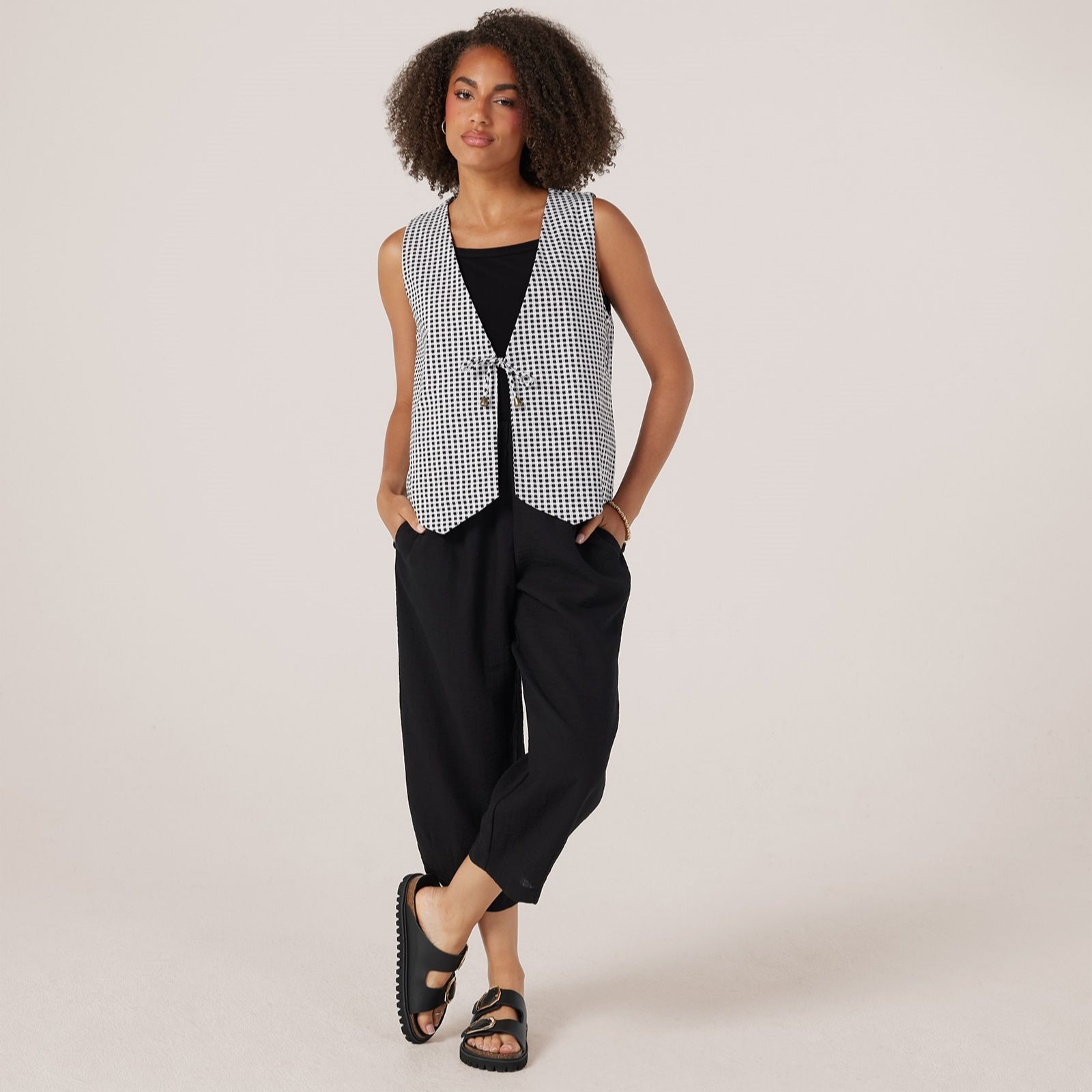 Kim & Co Soft Millennium Tie Front Waistcoat