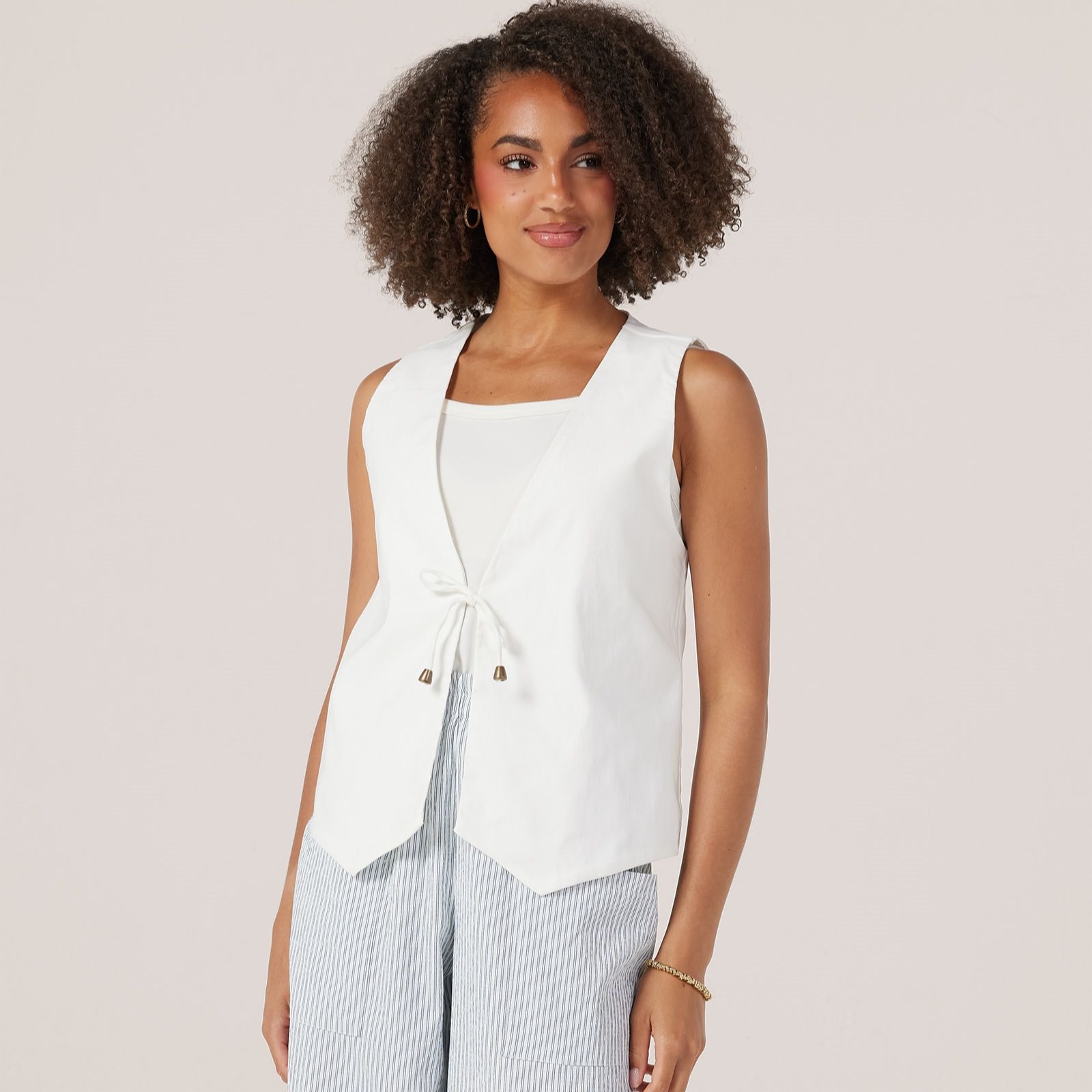 Kim & Co Soft Millennium Tie Front Waistcoat