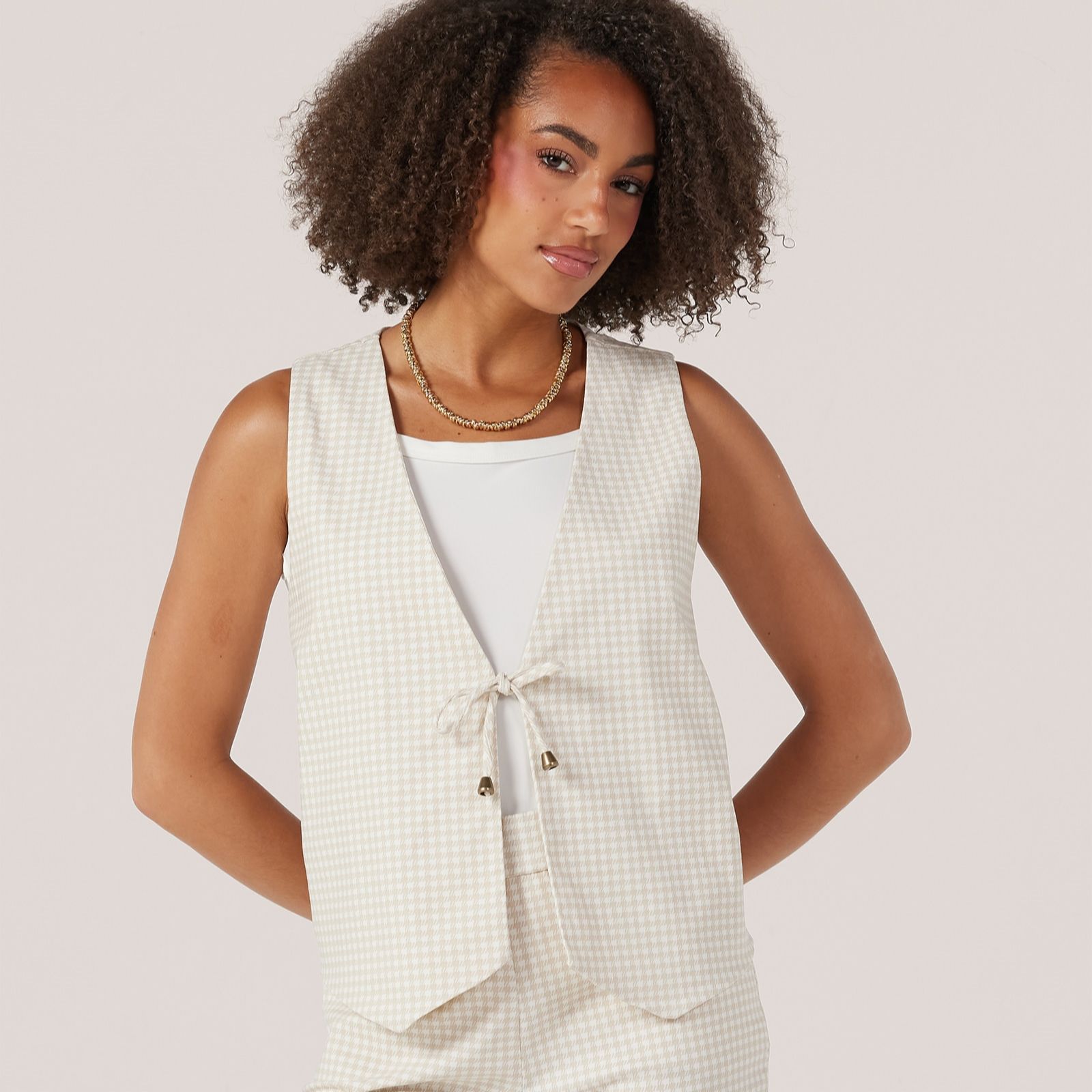 Kim & Co Soft Millennium Tie Front Waistcoat