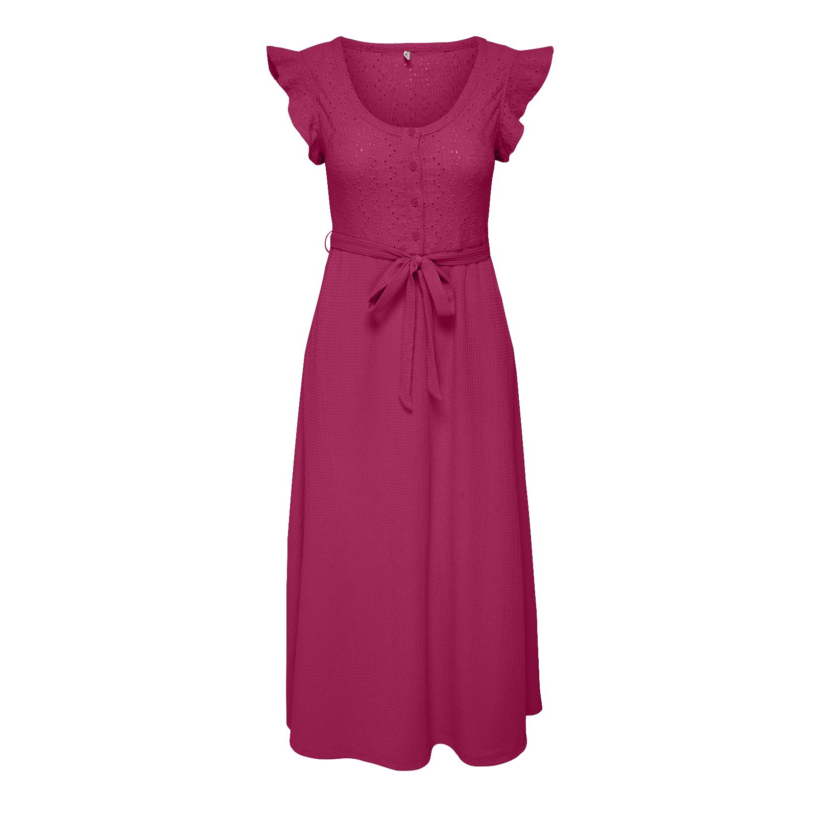 Only Elisa Broderie Top Belted Dress