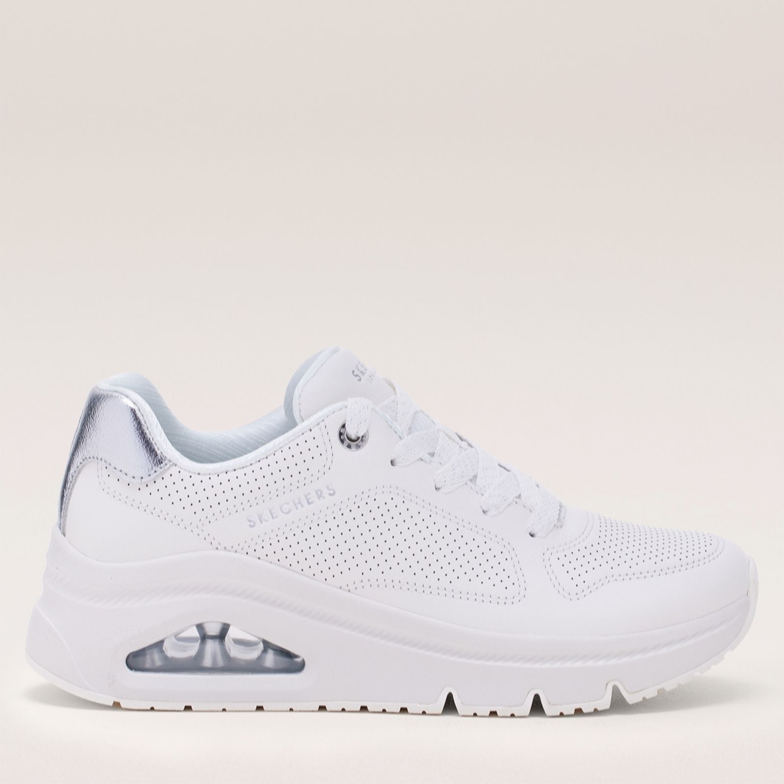 Outlet Skechers Uno Icon Idolized Air Leather Trainers