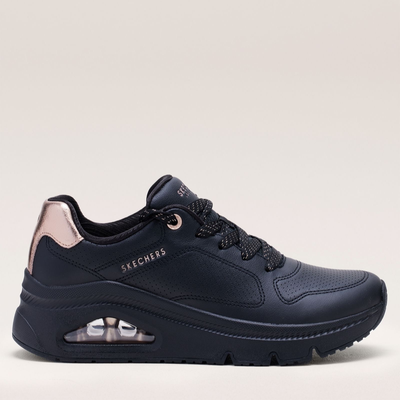 Outlet Skechers Uno Icon Idolized Air Leather Trainers