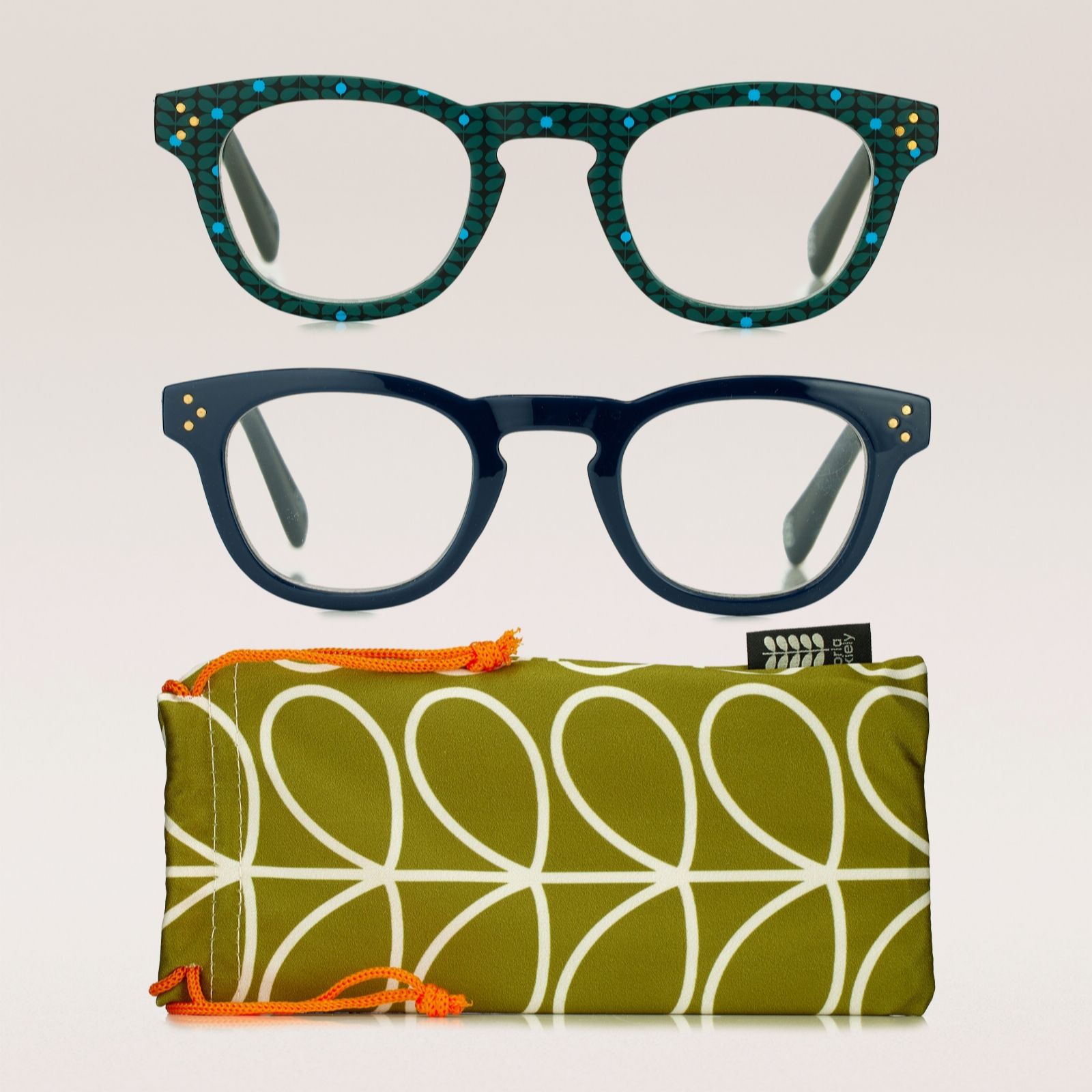 Orla Kiely 2 Pack Reading Glasses with Blue Light Filter