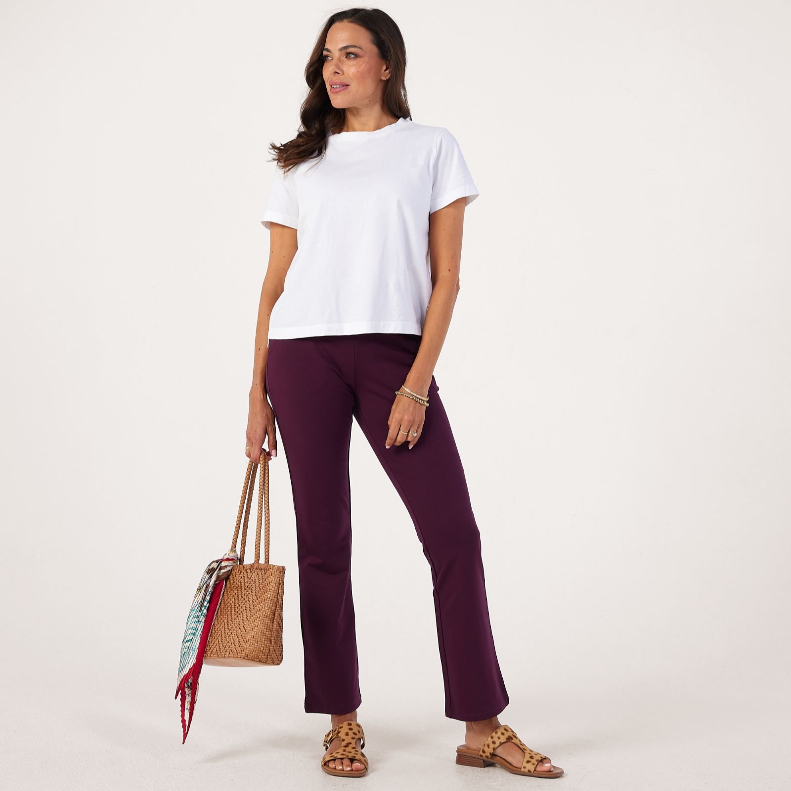 Denim & Co. French Terry Bootcut Trouser Petite