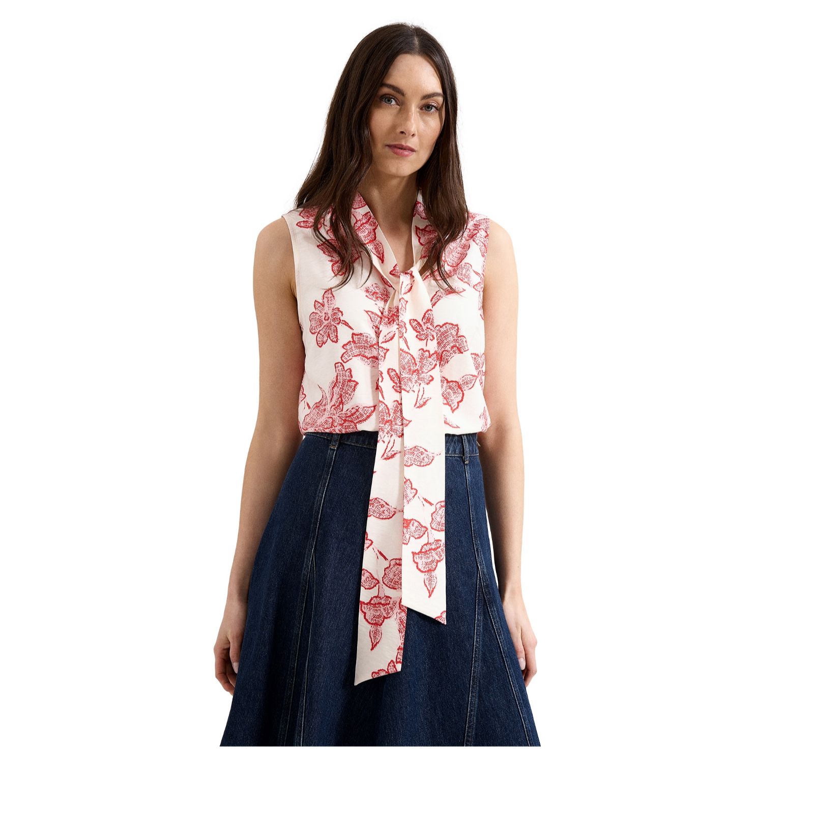 Phase Eight Junie Viscose Twill Printed Blouse