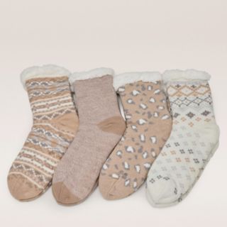 Muk Luks Women's Cosy Socks 4 Pack