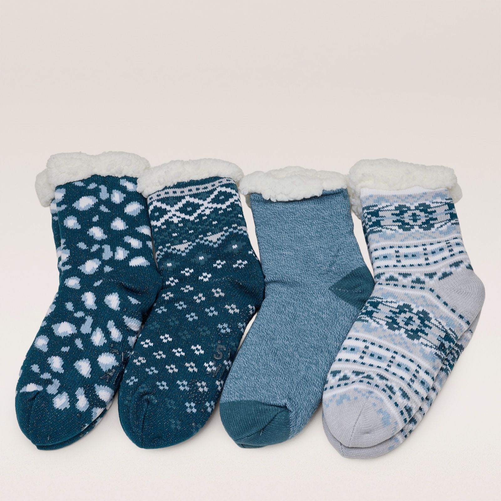 Muk Luks Women's Cosy Socks 4 Pack