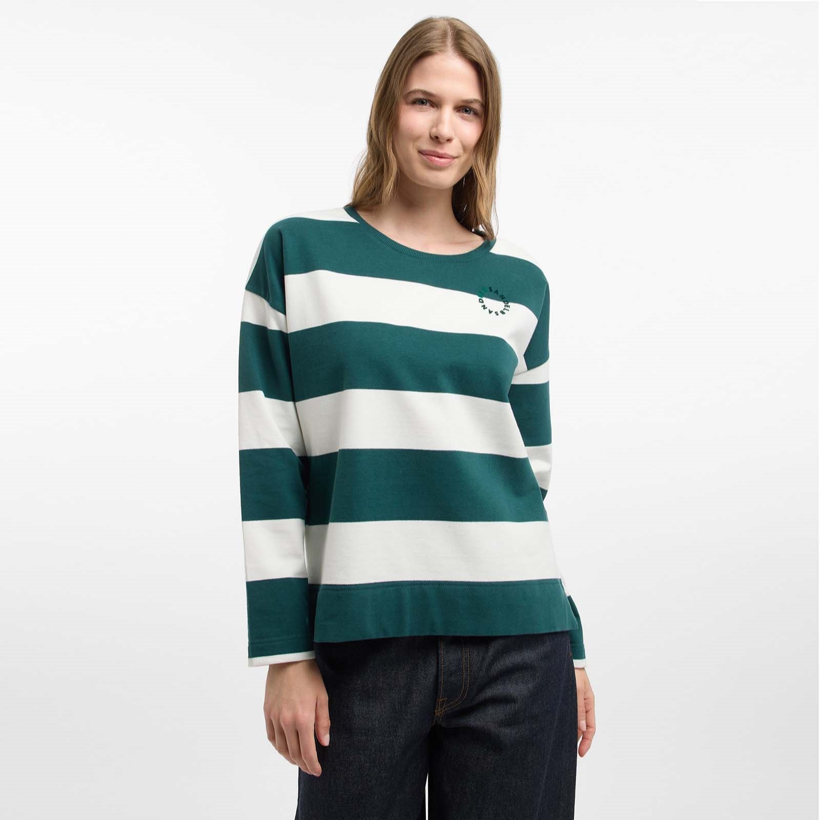 Elbsand Leisurewear Hilma Striped Sweat Top