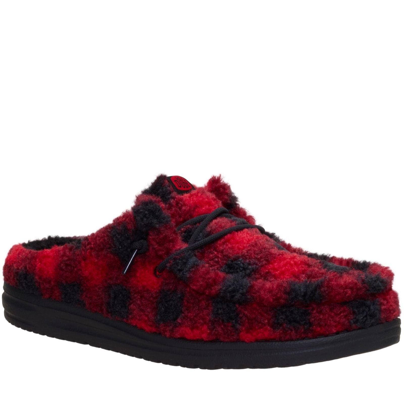 HeyDude Mens Wally Slipper Buffalo Plaid Slipper