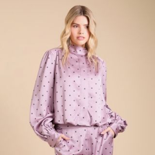 Oasis Satin Back Crepe Funnel Neck Jacket