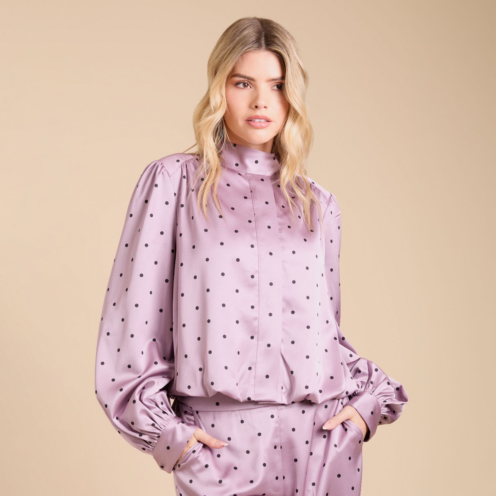 Oasis Satin Back Crepe Funnel Neck Jacket