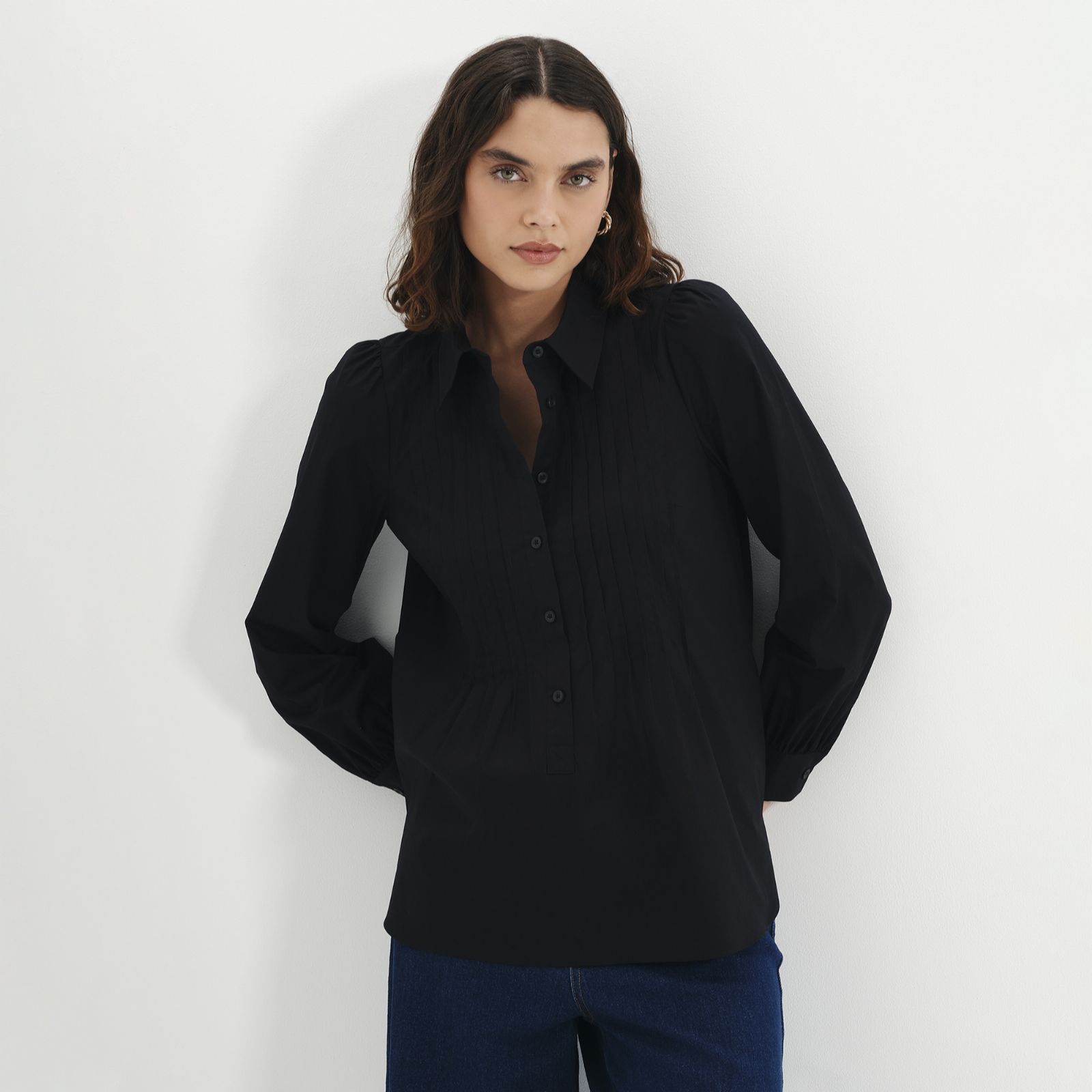 Finery London Mimi Cotton Poplin Shirt