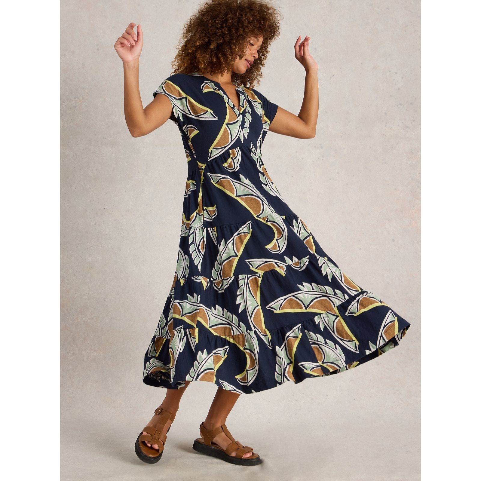 White Stuff Tabitha Jersey Midi Dress