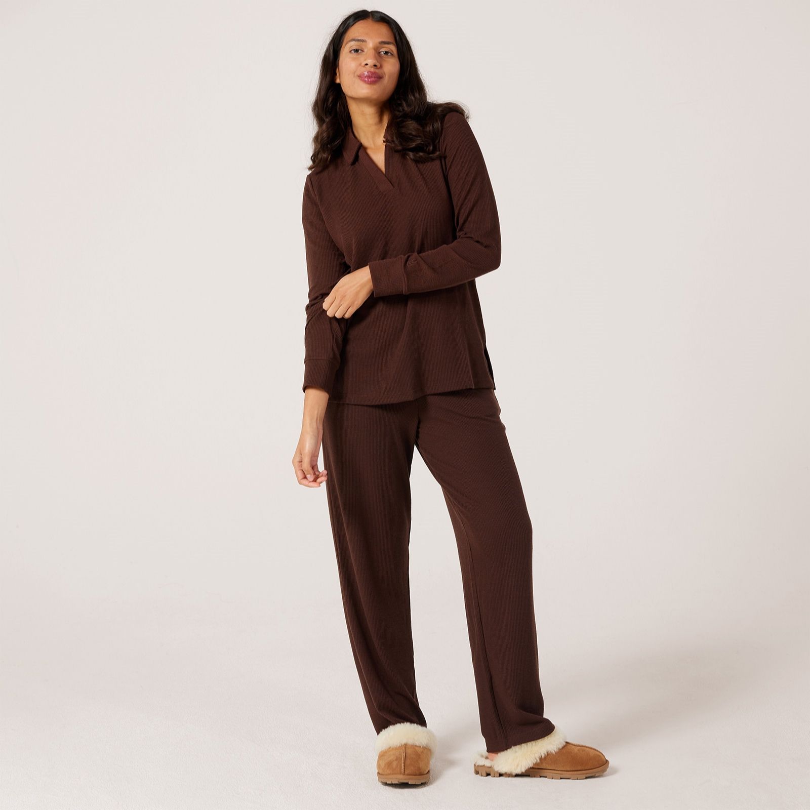 Cuddl Dudds Soft Rib Lounge Set