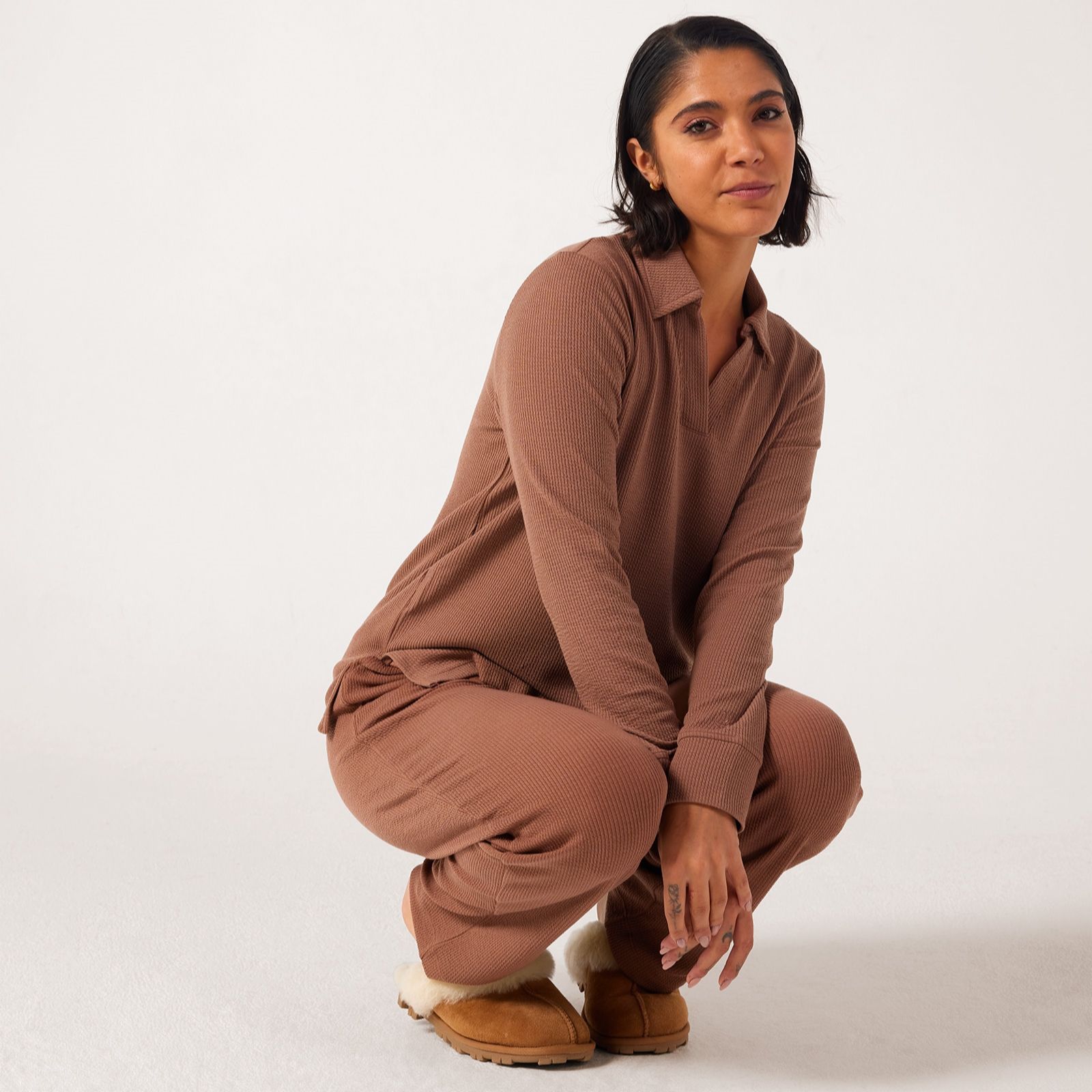 Cuddl Dudds Soft Rib Lounge Set