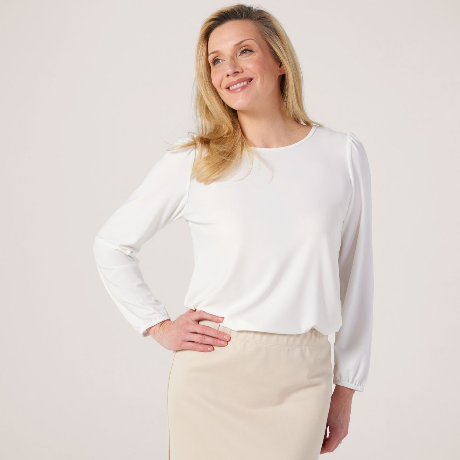 Kim & Co Deluxe Brazil Jersey Long Sleeve Top